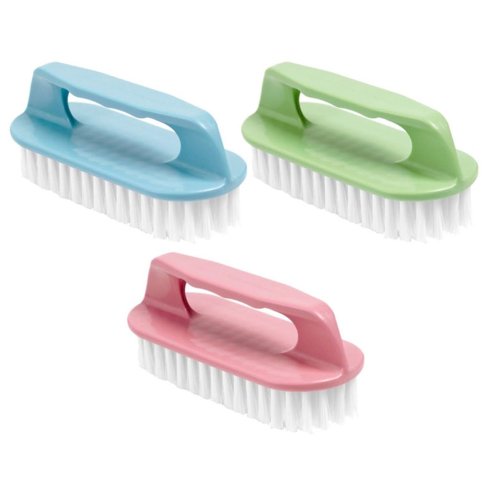 VICASKY 3pcs Lightweight Multi-purpose Shoe and Clothes Cleaning Brush Set with Soft Pp Bristles for Handwashing at Home, Compact Design with Exquisite Craftsmanship