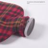Leak Resistant Hot Water Bag Elastic Closure Technology Checkered Exteriors Ergonomic Rubber Liners Day Warmth Supply High Densities PVC Cold/hot Compress Bag view 2