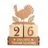 Jazuaiao Natural Wood Countdowns Calendar Multiple Festival Designs Sturdy Construction Tabletop Fireplaces Decors for Celebration Sturdy Wooden Calendar view 1