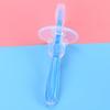 LAPYAPPE Silicone Training Toothbrush with Cap for Practical Teeth Brushing, Soft Silicone Brush in Blue, Oral Care Tool for Teething and Daily Cleaning view 3