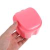 BCOATH 2 Sets Portable Denture Cleaning Cup with Strainer and Brush, Dual-Chamber Plastic Soaking Container for False Teeth and Oral Instruments, Travel Retainer Storage Box view 4