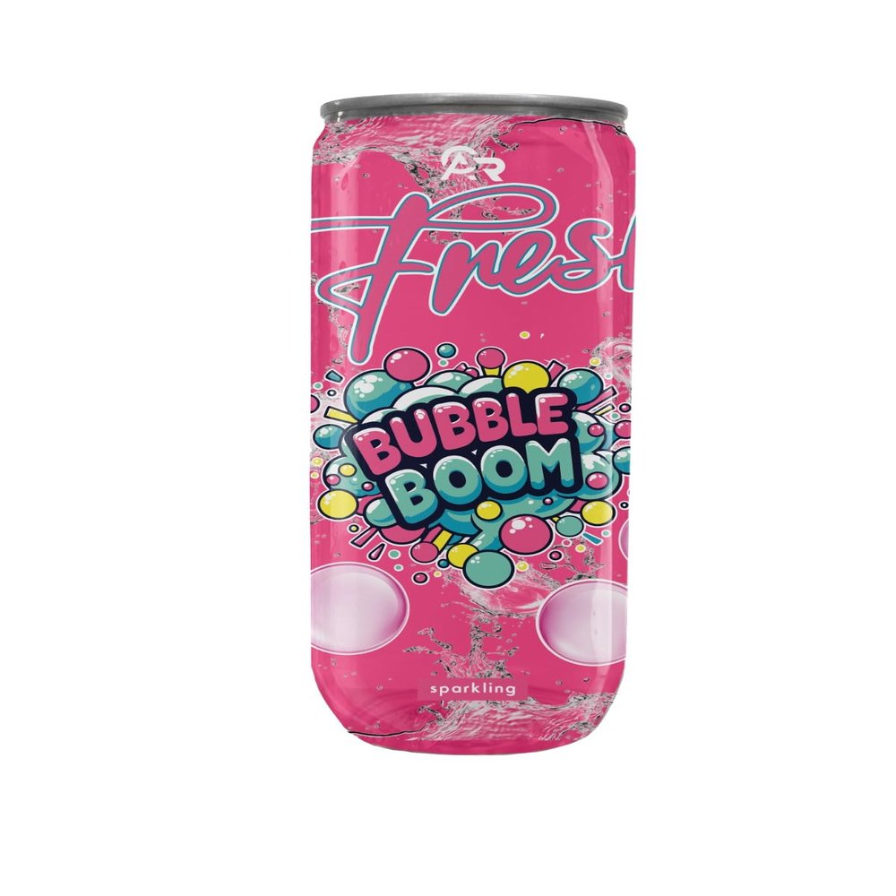 Fresh Bubble Boom Can, Refreshing Drink, 330ml, Case of 24