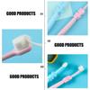 YARNOW Manual Toothbrushes with Soft Bristles Cartoon Elephant Shape 3pcs and Ergonomic Design Gentle on Gums Safe for Babies for Daily Oral Care view 3