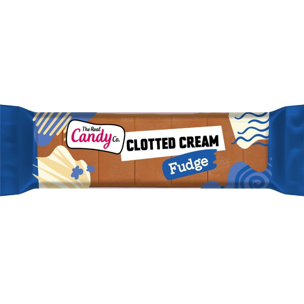 Creamy Clotted Cream Flavoured Fudge Bar -150g - Individually Wrapped Bar With Slices Inside