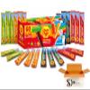 Assorted Fruit Flavours Chupa Chups Squeezee Freeze Ice Pops 12 x 45ml (Pack of 5 60 Total Pops) With Real Fruit Juice | No Added Sugar | Cola, Apple, Strawberry & Orange Freezable Lollies view 2