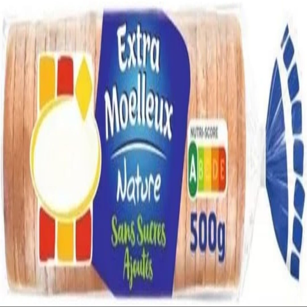 Harryis plain sliced bread 24's - 500g - pack of 4