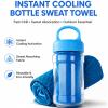 Sovtay TOWELNADO Ice Towel, Instant Cooling Towel, Absorbent Quick-Drying Gym Cooling Towels, Cooling Bottle Instant Chill Sports Towel, Reusable Coolings Sweat Towels for Outdoor Activitiesblack view 2