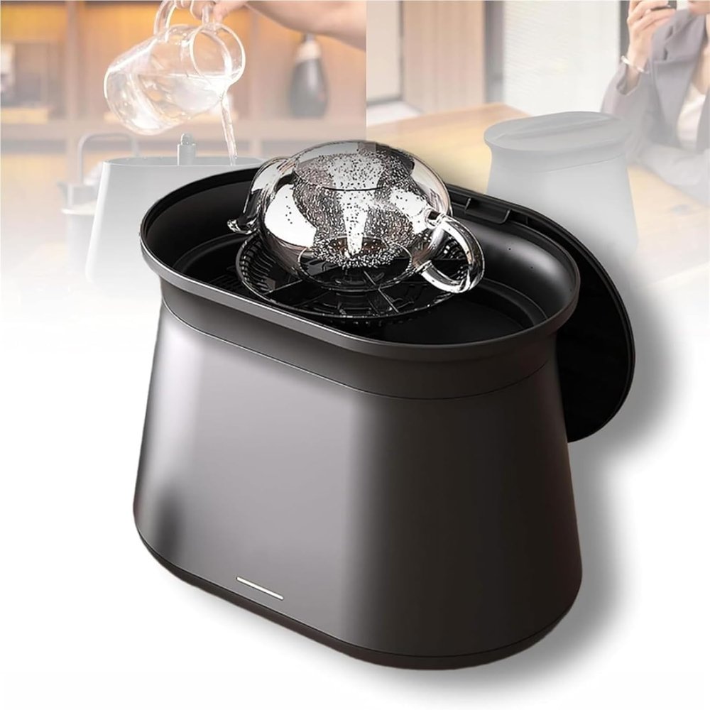Electric Glass Rinser, Automatic Cup Washing Machine, Detachable Tea Cup Washer, 1.7L Water Tank, Quick Cleaning Tool for Efficient Dishwashing