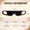 2 Pcs Sleep Mask,Elastic Breathable Blackout Eye Mask for Sleeping(Black) view 2