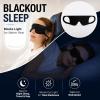 2 Pcs Sleep Mask,Elastic Breathable Blackout Eye Mask for Sleeping(Black) view 4