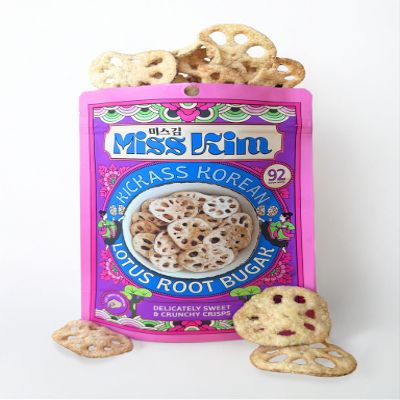 Miss Kim Lotus Root Bugak Korean Crispy Lotus Root Snack 4 x 30g