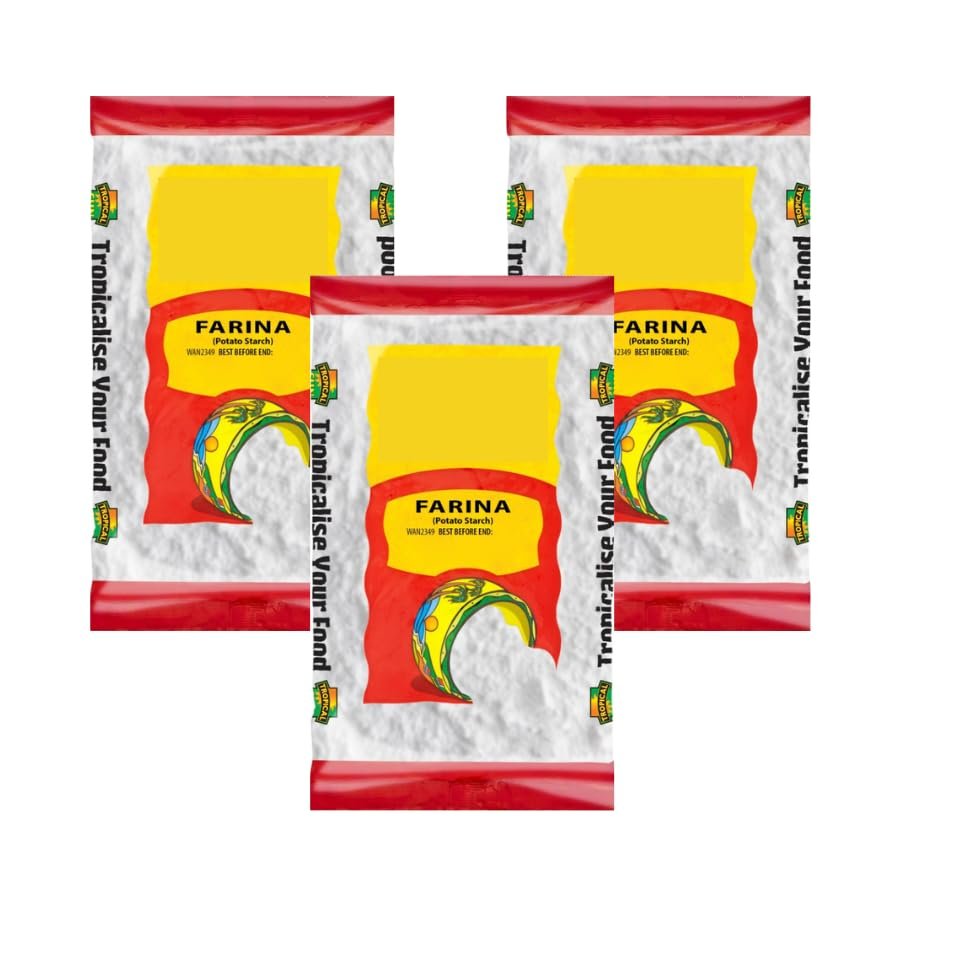 Farina 500g, Grains, Pulses, Flours and Rice Variety Pack, Including Basmati, Lentils, Beans, Cornmeal, Quinoa, Semolina, Peanuts, Bulgur Wheat and More, Pack of 3