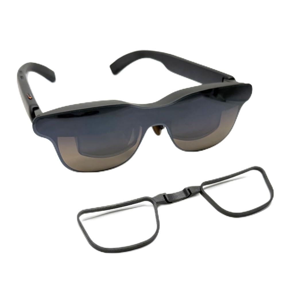 Myopia Lens for RayNeo GT,200/250/300/350/400/450/500/550/600/650/800 degrees Myopia Eyeglass Prescription Lens Insert,Frames Case,Cleaning Cloth Anti-blue light myopia 650 degrees(-6.50)
