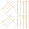 PERSELOSO Body Hair Waxing Rods Wooden Applicator Sticks 100pcs Khaki Flat Spreader End Hair Removal Tool for Men and Women view 1