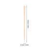 PERSELOSO Body Hair Waxing Rods Wooden Applicator Sticks 100pcs Khaki Flat Spreader End Hair Removal Tool for Men and Women view 2