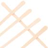 PERSELOSO Body Hair Waxing Rods Wooden Applicator Sticks 100pcs Khaki Flat Spreader End Hair Removal Tool for Men and Women view 3