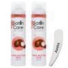Satin Care Shave Gel Dry Skin Shea Butter Silk 200ML (Pack of 2)- Womens Shaving Gel For Smooth Glide, Hydrating Razor Shave Gel, Soft & Gentle on Skin, with Aaxira Cosmetic Spetula view 1