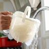 Rice Rinser | Cleansing Container Leak-Proof Multi-Purpose | Rice Washer Food Strainer Bowl | for Elderly Housewife Family Beans Fruits Grain Food Tomatoes Grapes view 3
