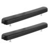 1 Pair Wheelchair Arm Rest Pads for Replacement, ABS Black view 1