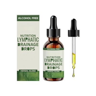Lymphatic Drainage Liquid Drops - Supports Lymphatic Drainage, Immune System, Reduce Bloating, Full Body Detox & Cleanse, Promote Circulation