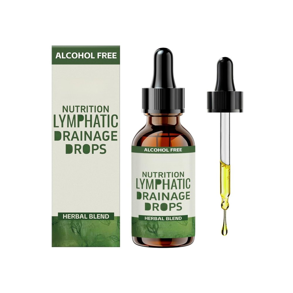 Lymphatic Drainage Liquid Drops - Supports Lymphatic Drainage, Immune System, Reduce Bloating, Full Body Detox & Cleanse, Promote Circulation