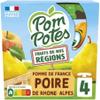 Pom Potes Pouches Apple & Pear no added sugar 4x90g - pack of 8 view 1