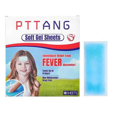 10Pcs Baby Down Cooling Patches Child Low Temperature Ice Gel Pads Treat Body Fatigue Headache Sticker Portable Kids Cooling Patches