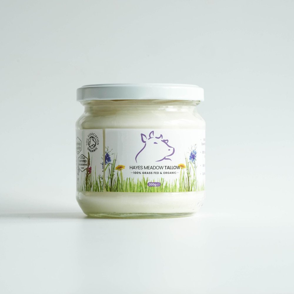 Hayes Meadow Organic Grass Fed Beef Tallow Jar 300g
