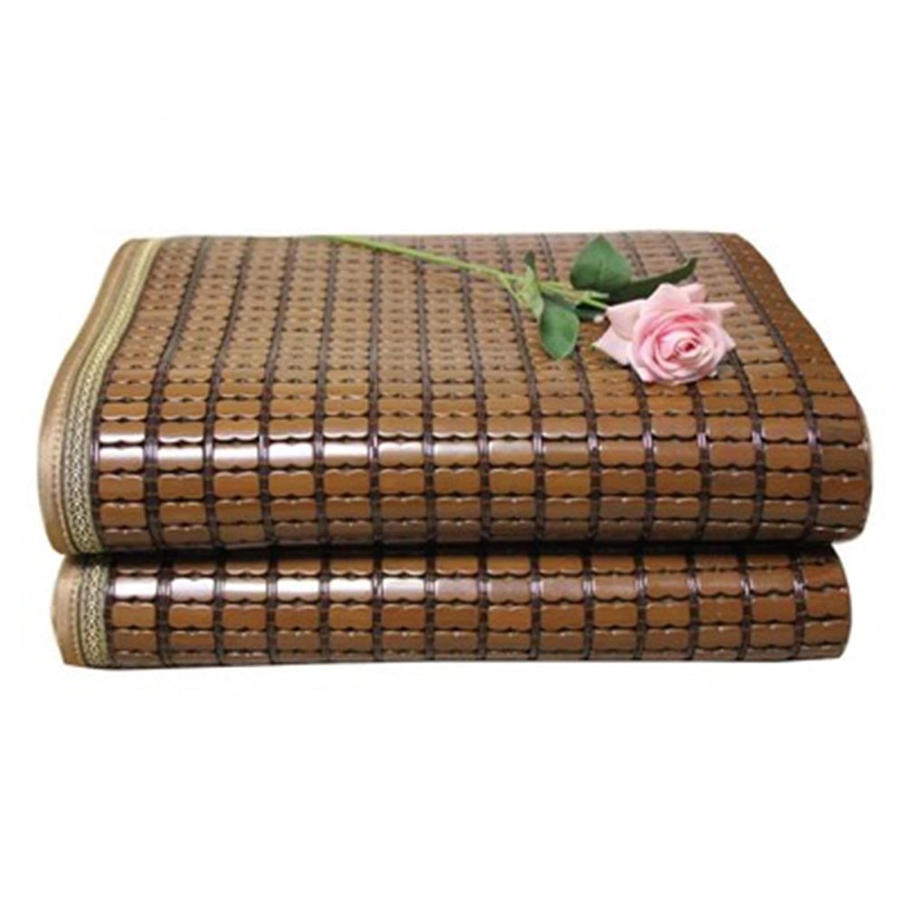Foldable Summer Sleeping Mat, Bamboo Cooling Mattress, Breathable Insulated Bed Mat for Home, School, Dormitory - Great for All Ages