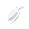 NUOBESTY Shoe Cleaning Brush Supple Bristles Brush 2Pcs Plastic for Travel Bathroom Use view 2