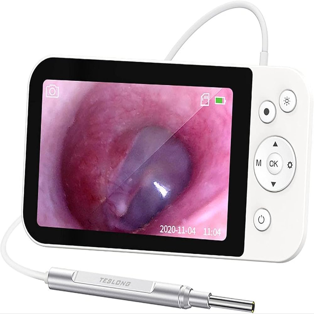 Digital Otoscope Camera with 5 Inch 1080P HD Screen, Ear Wax Removal Tool for Ear Inspection and Cleaning, Portable USB Endoscope