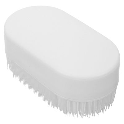 IMUSINICE Scrubbing Brush for Laundry and Shoes, Portable Plastic Brush with Soft Bristles, Suitable for Household Stain Cleaning on Clothes and Bathtubs, White