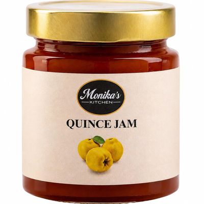 Quince Jam 250g - Premium Fruit Preserve - Naturally Sweetened with Honey