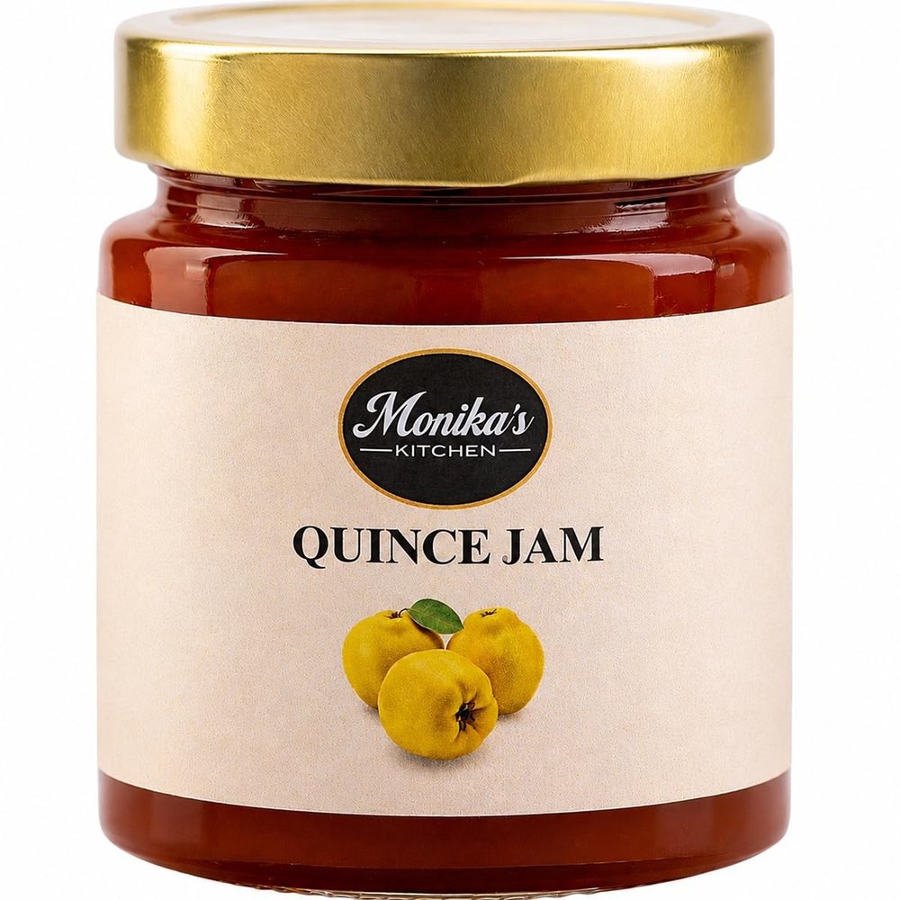 Quince Jam 250g - Premium Fruit Preserve - Naturally Sweetened with Honey
