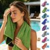 Cold Sweat Towel, Cooling Towel Cooling Neck Wrap Stay Cool Ice Towel for Hot Weather Microfibre Towel for Neck, Forehead, Wristband, Bandana For Men Women Gym Light Blue view 2