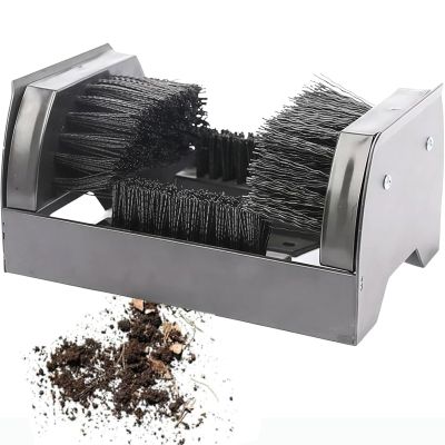 Outdoor Boot Scraper, Heavy Duty Shoe Brush, Floor Mount Shoe Scraper, Mud, Dirt & Snow Shoes Remover, Mud Remover Shoe Scraper Cleaner, All-Weather Foot Cleaner Compact Outdoor Scrubber