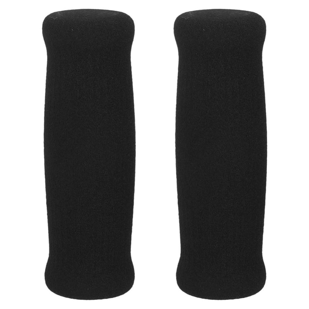 UKCOCO 2pcs Black Sponge Cane Handle Grips for Walking Sticks and Crutches Non-Slip Anti-Skid Crutch Handle Wraps with Portable Design for Elderly Users