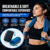 Cooling Towel, 30x90CM Ice Cool Microfiber Neck Towel with EVA Case, Quick Dry Sweat Towel for Gym Running Yoga Camping. (2Pcs-E) view 2