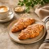 Fakhri All Butter Almond Croissant 2 Pack Light, Flaky Butter Croissants with Crunchy Almond Topping view 1