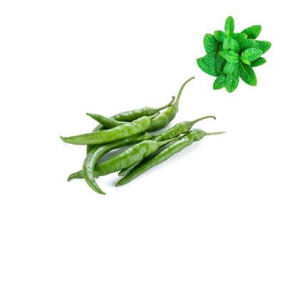 Long Chillies Green - Dutch/Moraccan 1kg | Fresh Mint Included