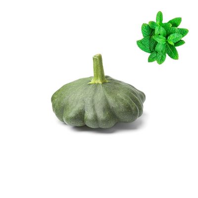 3x Baby Patty Pan Green 200g | Fresh Mint Included