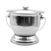 Zambuph Spittoon Urinal with Lid Potty Innovative Home Chamber Pot Designed for Comfortable Travel Usage Ensuring Durability and Longevity. Home Chamber Pot , Silver , 25x19x20.5cm view 4