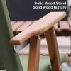 Camping Chair Rail Wood Smooth Polished Widened Armrest view 2