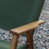 Camping Chair Rail Wood Smooth Polished Widened Armrest view 3