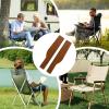 Camping Chair Rail Wood Smooth Polished Widened Armrest view 4