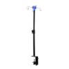 Fenteer Table IV Pole Telescopic Travel Portable Bedside Bed Household Convenient Nursing with 4 Hooks Sturdy IV Stand Extension Pole view 1
