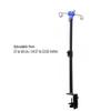 Fenteer Table IV Pole Telescopic Travel Portable Bedside Bed Household Convenient Nursing with 4 Hooks Sturdy IV Stand Extension Pole view 2