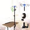 Fenteer Table IV Pole Telescopic Travel Portable Bedside Bed Household Convenient Nursing with 4 Hooks Sturdy IV Stand Extension Pole view 4