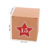 SECFOU 1set Refillable Christmas Advent Calendar Box with Empty Candy Container for DIY Holiday Countdown Gift Organizer Festive Decor for Family and Office Fun view 2