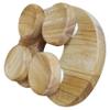 Sauna Pillow, Wooden Sauna Headrest with Rotatable Design for Neck Support Cervical Ergonomic Pillow for Home Spa and Room Use view 1